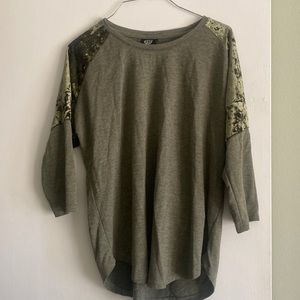 Crushed velvet shirt